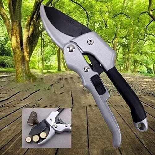 Pruning Shears, Edging Shears, Hand Pruners,20cm Hand Garden Scissor Ratchet Plant Trim Horticulture Shrub Tool Anvil Branch Shear Orchard Pruning Pruner Cut secateur