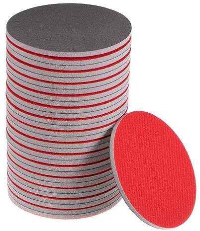 QUARKZMAN 30pz 800 Grana Satinatura Spugna 5 Pollici Gancio e cerchio Spugna Satinatura Disco Umido/Asciutto per Auto Legno Muro a Secco Metallo