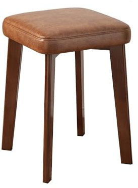Hocker, hölzern Hocker, Ergonomischer, Hocker stapelbar gepolstert 45 x 31 x 31 cm aus hölzm, Bürohocker Arbeitshocker Hocker Geeignet für Küche, Wohnzimmer