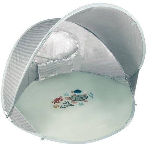 Little Dutch 2012525 Strandmuschel/Strandzelt - Fresh Greens grün