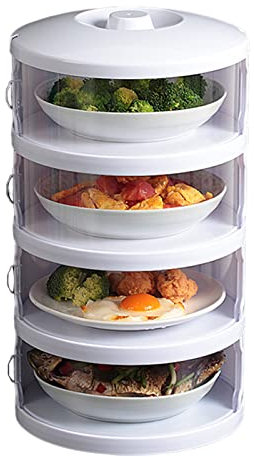 Kitchen Storage Food Cover Insulation Dust-proof Covers Multilayer Anti-flies Dining Table Leftovers Storage Organizador Food Covers For Bowls Stretch Indoor Kitchen Outside Extra-large Microwave-oven