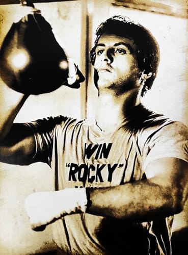 KUSTOM ART Poster Decorativo da Parete Serie Locandine Film Famosi Rocky Stallone Stampa Artistica su Carta Patinata 40x30 cm Senza Cornice