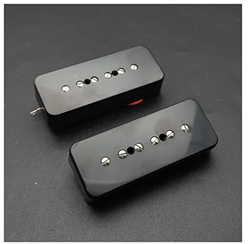 Set Von SOAPBAR P90 Pickup Gitarre Hals & Bridge Pickups Schwarze Gitarre Teile Und Zubehör Pickup für E-Gitarre(Black)
