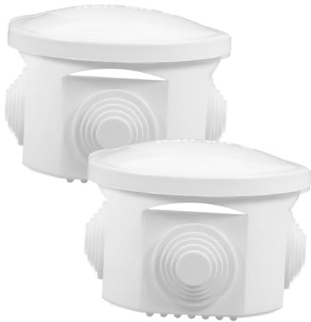 jojofuny 2pcs Outdoor Electric Box Abs Material Box for Outdoor Cord Cover and Extension Cord