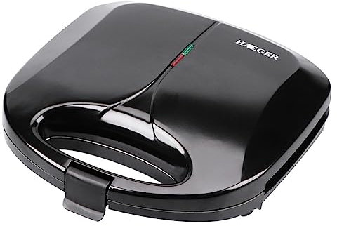 SHOWERORO Gofrera Eléctrica Mini Para Waffles y Sandwiches áquina De Desayuno Ideal Para Hogar Placas Antiadherentes y Fácil Limpieza Con Conector De EU