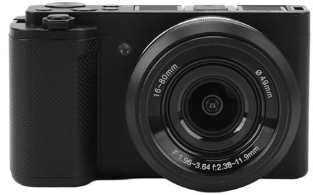 Fotocamera Digitale 5K, Fotocamera Mirrorless con Touch Screen IPS da 3,2 Pollici Ribaltabile a 270°, Zoom Ottico 5X e Zoom Ibrido 15X, Telecomando e Trasmissione WiFi