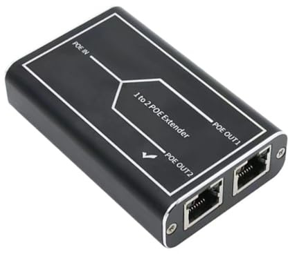 ESTCNK Répéteurs Ethernet PoE Extérieur IP67 Portée 100 m RJ45 Ethernet PoE Extender