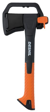 X7 Hatchet Axe, 14” Camping Axe for Wood Splitting & Kindling with Nylon Hollow Handle, Anti-Slip Shock Absorption Grip for Outdoor Survival, Firewood, Hiking & Yard Tools