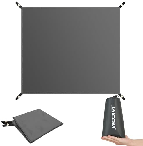 JAICOM Tent Footprint - Waterproof Camping Tarp, 4 Person Tent Floor Saver, PU 3000mm Small Tarp for Hiking, Backpacking, Hammock, Beach, Picnic and Other Outdoor Activities