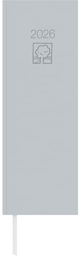 Zettler Tagevormerkbuch Recycling 2T/1S 2026 – Terminbuch 10 × 30 cm, 2 Tage pro Seite, Recyclingpapier, Blauer Engel zertifiziert