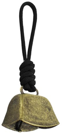 Cloches de chèvre pour colliers – Cloche de mouton pour pâturage, cloches vintage en cuivre clair pâturage, cloches polyvalentes avec cordon pour harnais de chevaux, décoration en métal pour camping