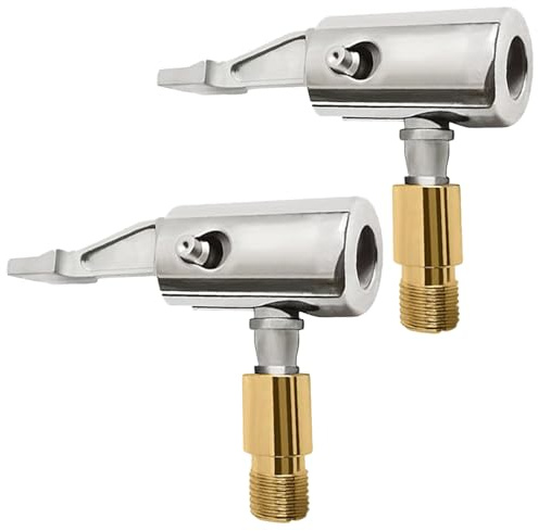 2 Stück Autoventil Adapter,Fahrradventil Adapter,Auto Luftpumpen Clip Reifen Air Chucks,Air Chuck,Autoluftpumpen Gewindedüsen,Ventilstecker,Tragbarer Reifenluftfutter,Hebelstecker Reifenfülldüse