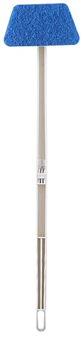 Bathroom Cleaning Brush – Long Handle Scrubber, Grout Brush Tool | Deep Tile Cleaner Equipment, Multi-Angle Floor Washing Stick, Ergonomic Cleaning Wand for Shower Tub Sink Ceramic Surfaces Hygiene