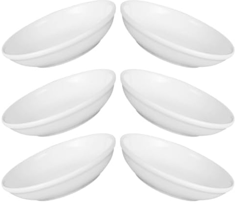 ZUNOXAZ 6 Stück Keramik Ersatzschalen Wachswärmer Aromalampe Duftlampe Ersatz Dish für Öl Ofen Wachsschmelzer Aromatherapie Schale Glatt Robust Vielseitig Einsetzbar