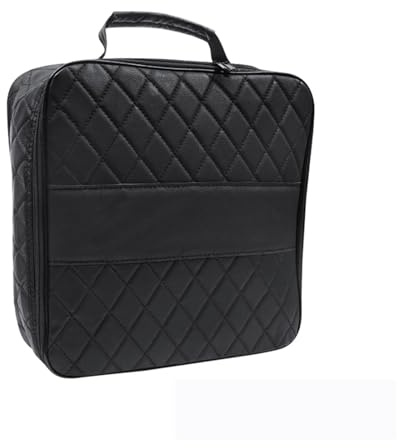 EV Charging Cable Storage Bag for Volkswagen ID.6 2021–2025 2022 2023 2024, PU Leather Water Resistant Organizer, Large Capacity Portable Case with Handle, Cable Organizer Case