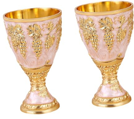 Recipiente multiusos de vidrio de metal resistente, perfecto para fiestas, restaurantes, regalos, copa de tallo de mezcla