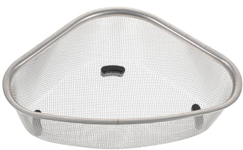 TOYANDONA Panier de Drainage pour Évier en Acier Inoxydable Filtre Pratique et Design Simple, Panier D'égouttage Cuisine Triangulaire aux Coins Arrondis, pour Évier Cuisine
