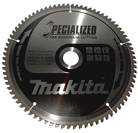 Makita B-33320 Specialized Aluminium Cutting Saw Blade 260x30x80T
