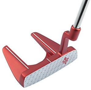 MAZEL GS3 Putter de Golf para Hombres diestros de 34 Pulgadas, Cara fresada CNC de, Funda para Cabeza de Putter incluida (Agarre Rojo + Rojo)