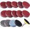 SIQUK 130 Pièces Disques Abrasifs 50mm Disques de Ponçage Grain 60 80 120 180 240 400 600 800 1000 1200 1500 2000 3000 pour Meulage Fraisage Gravure