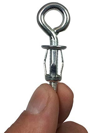 EyeNut - 10 Stück Ringschrauben M5 mit Metalldübel Ausdehnen, Befestigungsmaterial, speziell für dünne Wände