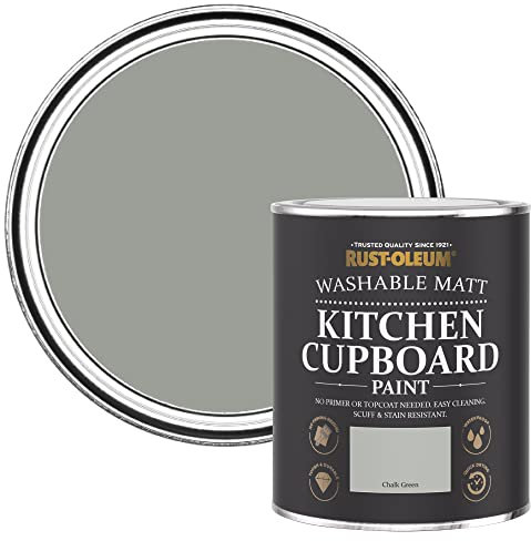 Rust-Oleum Peinture Verte pour Meubles de Cuisine, Finition Mate - Vert craie 750ml