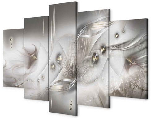 murando - Akustikbild 225x112 cm Bilder mit Akustikschaumstoff Hochleistungsschallabsorber Schallschutz Leinwandbild XXL 5 tlg Wandbild a-A-10183-b-a