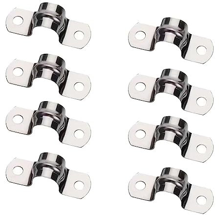 Morsetto U-tubo in Acciaio Inossidabile 304, M20, per Tubi del Gas, dell'Acqua e Cavi