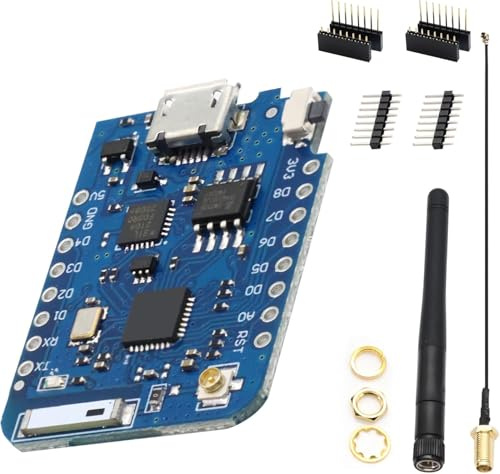 Binghe ESP Entwicklungsplatine, Pro 4 MB externer Antennenanschluss basierte ESP-Serie Antenne ESPEX WiFi-Entwicklungsplatine (Entwicklungsplatine + Antenne 32 MBIT = 4 MB)