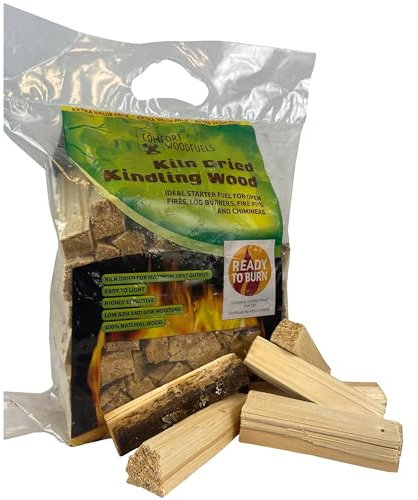 CWF - Legna essiccata in forno, ecologica, ad accensione rapida, pino e abete rosso, confezione da 6 litri (circa 2 kg), bastoncini per legna da ardere, braciere, forni per pizza e fuochi aperti