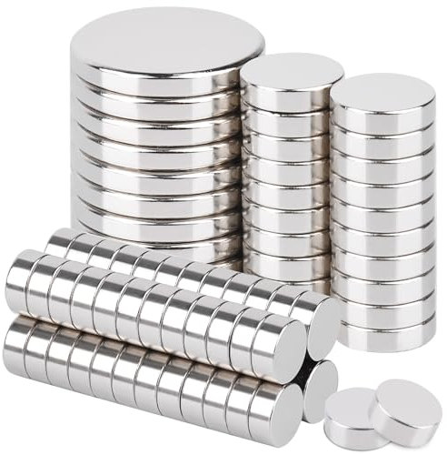 MIN CI starka magneter, 3 storlekar, 50 stycken 5 x 2 mm, 20 stycken 8 x 2 mm, 10 stycken 15 x 2 mm