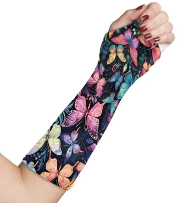 Kathyboom Classic Butterfly Arm Plaster Cover Waterproof Soft Cast Protector for Shower Arm Child Cast Bag Reusable Cast Bag for Shower Arm Full Arm Cast Covers