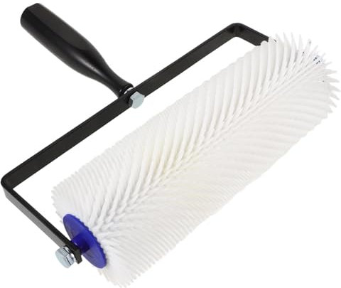jojofuny Selbstnivellierende Stachelwalze Für Zementböden 10 Zoll (23 Cm) Entschäumerrolle Kunststoff Farbrolle Handwerkzeug Zur Blasenentfernung Für Estrich Und Bodenbeschichtungen
