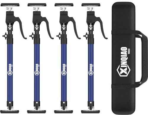 XINQIAO Montagestütze für die Schrankmontage, Schwerlast-Deckenstütze mit Verstellbarer Teleskopstange von 60 cm bis 115 cm, 4 Stück