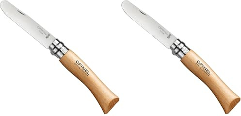 OPINEL 016967 Messerzähler, Edelstahl, braun, M, 17,5 cm (Packung mit 2)
