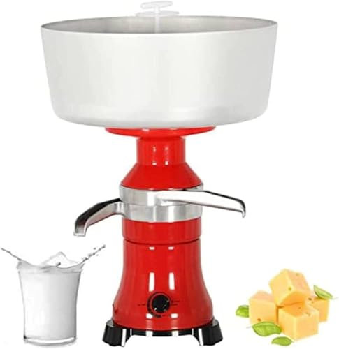 ZHLINGQ Milk Cream Centrifugal Separator Electric descremadora de leche 80L/H Capacity Cream Maker, Milk Skimmer with 12L Bowl Capacity For Butter Cheese Making