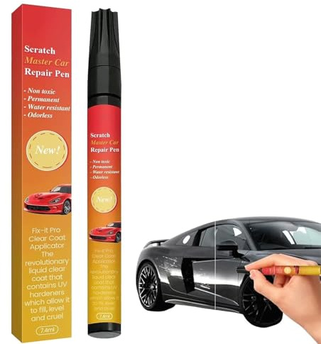 Canollo Kratzer Entferner Auto, Magic Lack Kratzerentfernung, Autokratzerreparaturstift, Autos Lackierstift, Geeignet für Kratzerreparaturen der Meisten Autos, Motorräder, Transporter (Schwarz)