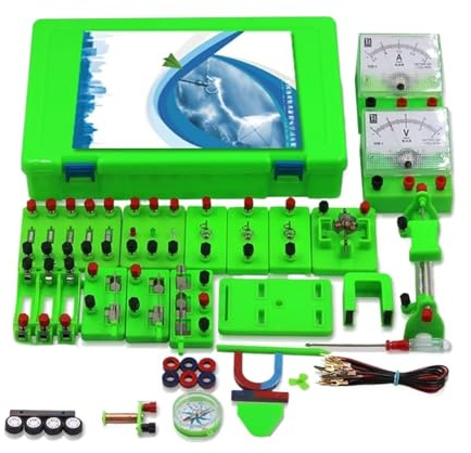 Physics Experiments Set Fysik Grundläggande Elektrisk Krets Experimentlåda Elektromagnetiskt Undervisningsinstrument Gör-det-själv-kit