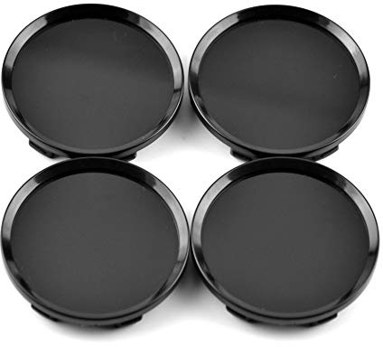Rhinotuning 4 x 64 mm navkapsel OD 64 mm ID 61 mm hjulnavskydd hjulnavskydd svart