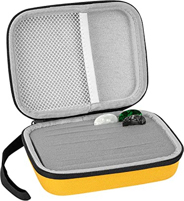 Gitarren-Halterung, kompatibel mit Fender Dunlop D'Addario Dunlop Musikinstrument, Gitarre, Zubehör, Picks Storage Bag (nur Gelb)