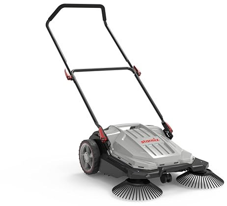 Starmix 130170 StarSweep 65 - Barredora manual (65 cm, 18 litros, potencia de barrido 2100 m2/h)
