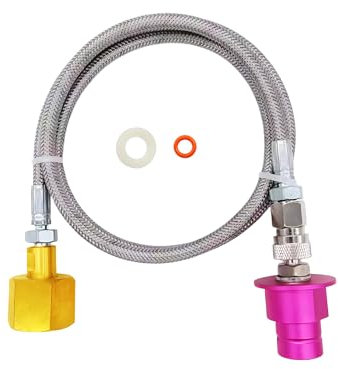 rovrai Co2 Adapter Quick Connect Hose, Soda Duo Machine Co2 Adapter Compatible with Terra Series