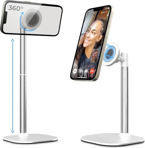 COOPER MagStand - Supporto per iPhone Regolabile per Scrivania Magnetico | Magsafe Stand per iPhone 17 (Pro Max) 16/15/14/13/12, Porta Cellulare da Tavolo, Supporto Telefono