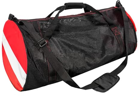 100L Mesh Duffle Bag, Durable Dive Bag for Scuba Diving Equipment