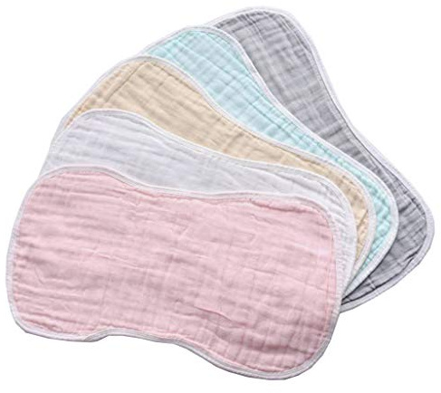 Muslindukar rapdukar 5-pack stora bomullshanddukar 6 lager för extra absorberande och mjuk baby