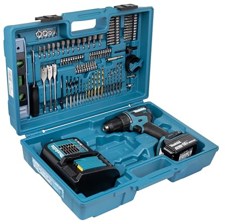 Makita DHP490SFX2 18V Li-ion LXT Brushless Combi Drill Complete with 1 x 3.0 Ah Battery, Charger and Accessory Set Supplied in a Makpac Case