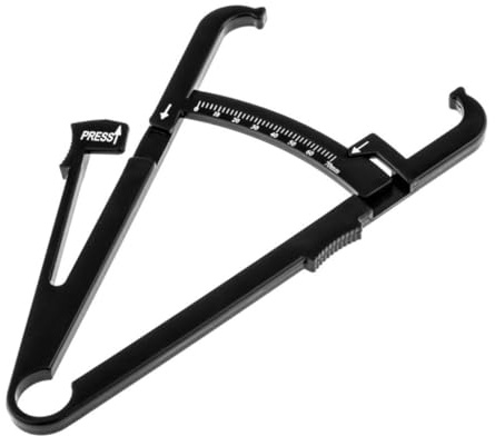 Calibro Grasso Corporeo Nero 1, 5m in Abs per Misurazioni | Range 0-70mm, Nastro 150cm, Lettura Semplice e Risultati Rapidi, Strumento Compatto per Uso Quotidiano
