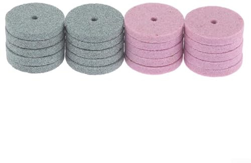 babominimer 10 ruedas de molienda y pulido de puntos montados de 20 mm, discos abrasivos de resina de esmeril para accesorios de herramientas giratorias, compatibles con amoladora y taladro para metal