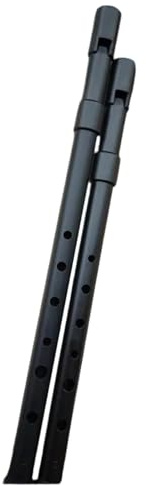 Blockflöjt ABS Resin Recorder C Key Professionell Vertikalt Bärbart Blåsinstrument För Vuxna För Nybörjare(Black-C Key)