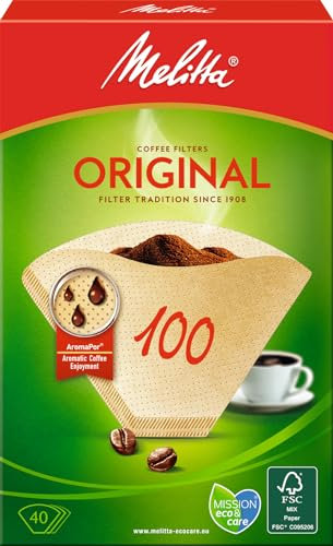 Melitta Coffee Filters 100/40 Natural Brown (Pack of 40 Filters)